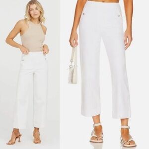 SPANX Supersmooth Stretch Twill
Cropped Wide Leg Pant White Medium
